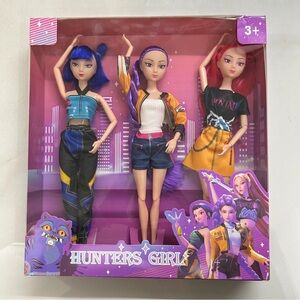 K pop Demon Hunters dolls 3pcs Set